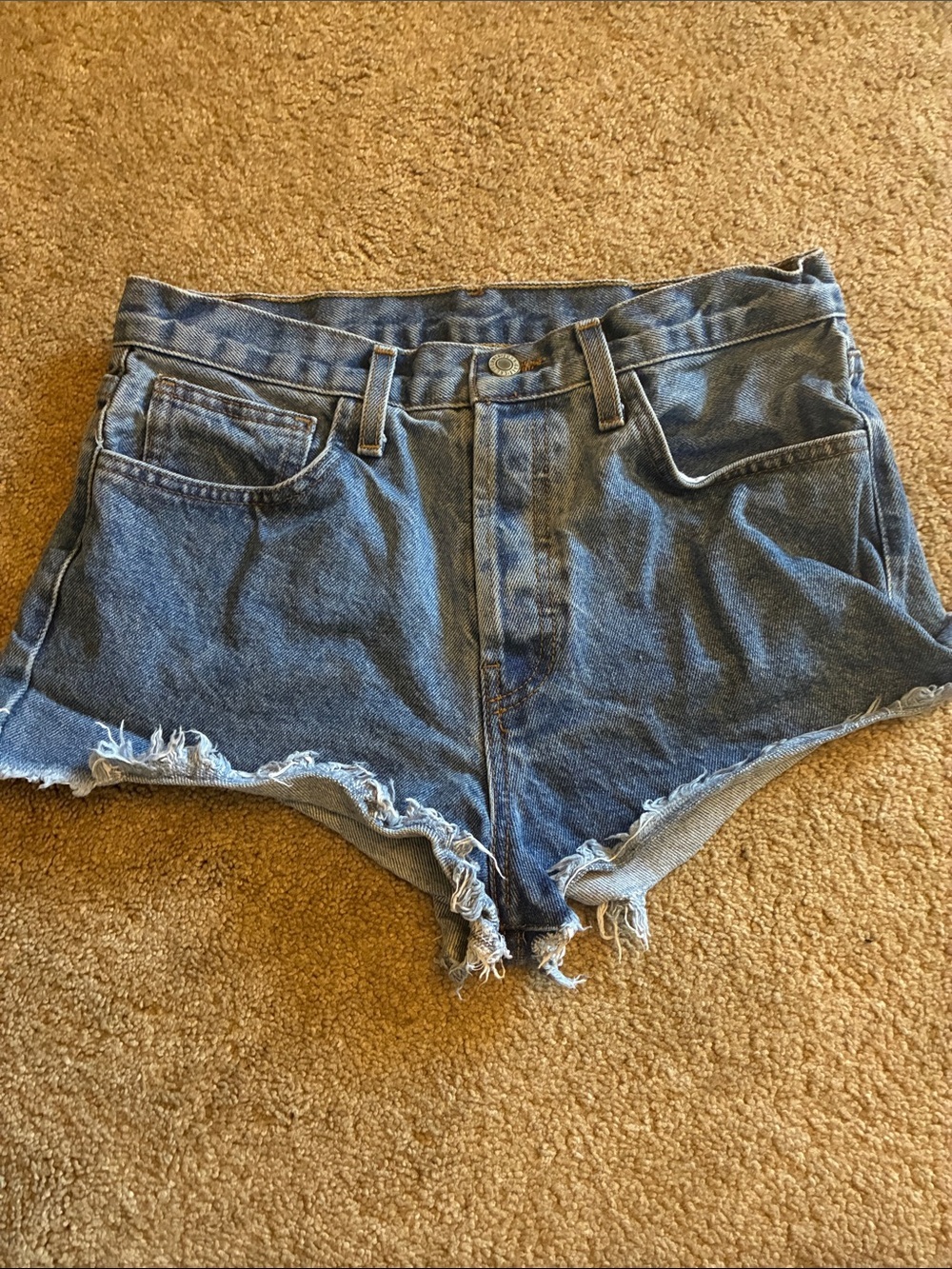 John Galt California Distressed Cutoff Jean Shorts size M